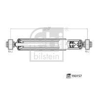 FEBI BILSTEIN 193157 Shock Absorber Rear Right Left Fits Mercedes-Benz VW