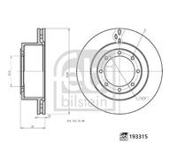 FEBI BILSTEIN 193315 Brake disc