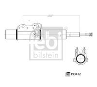 FEBI BILSTEIN 193472 Shock Absorber Front Right Left Fits Mercedes-Benz VW
