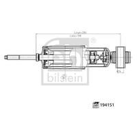 FEBI 194151 FRONT SHOCK ABSORBERS PAIR 2PCS VW TRANSPORTER T4 CARAVELLE OIL PRES