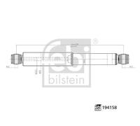 FEBI BILSTEIN 194158 Shock Absorber Rear Right Left Replacement Fits VW Amarok