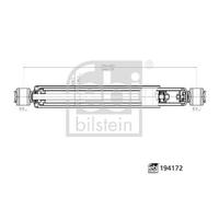 FEBI BILSTEIN 194172 Shock Absorber Rear Right Left Fits Mitsubishi L200