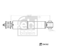 SHOCK ABSORBER 194182 FOR VW TRANSPORTER/T4/Van/Platform/Chassis/Bus 2.0L 4cyl