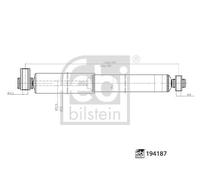 FEBI BILSTEIN 194187 Shock Absorber Rear Right Left Replacement For Ford Transit