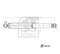 FEBI BILSTEIN 194190 Shock Absorber Rear Right Left Replacement For Ford Transit