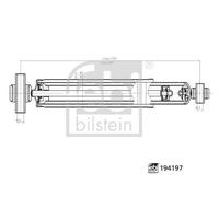 FEBI BILSTEIN 194197 Shock Absorber Rear Right Left Replacement For Ford Transit