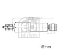 SHOCK ABSORBER 194202 FOR VW TOYOTA HILUX/VI/Pickup/IV 4Y 2.2L 22R 2.4L 4cyl