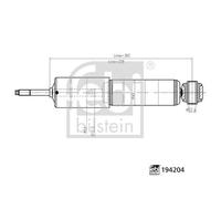 FEBI BILSTEIN 194204 Shock Absorber Front Right Left Fits Ford Ranger Mazda