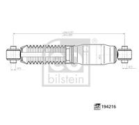 FEBI BILSTEIN 194216 Shock Absorber Rear Right Left Fits Citroen Fiat Peugeot