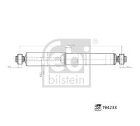 FEBI BILSTEIN 194233 Shock Absorber Rear Right Left Fits Mercedes-Benz VW
