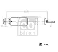 FEBI BILSTEIN 194268 Shock Absorber Rear Right Left Replacement For Toyota HiAce