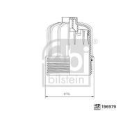 Truck Lorry Fuel Filter Cover Fits Scania FEBI BILSTEIN 196979
