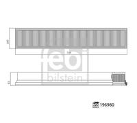 Febi Bilstein 196980 Cabin Pollen Filter 82034664
