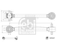 FEBI BILSTEIN 197257 Wheel Suspension Control/Trailing Arm Rear Fits SCANIA