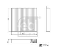 Interior Air Filter FEBI Fits LDV T60 Pickup MAXUS T70 V80 MG 14- 00089344