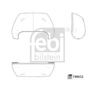 FEBI BILSTEIN 198652 Cover, outside mirror