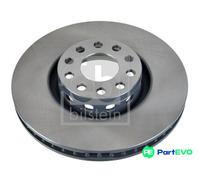 FEBI BILSTEIN 2 X BRAKE DISC 18656 FOR AUDI