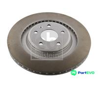 FEBI BILSTEIN 2 X BRAKE DISC 36454 FOR AUDI