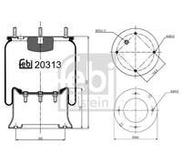 FEBI BILSTEIN 20313 Boot, air suspension