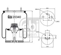 FEBI BILSTEIN 20340 Boot, air suspension