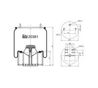 FEBI BILSTEIN 20381 Boot, air suspension