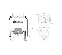 FEBI BILSTEIN 20522 Boot, air suspension