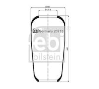 febi bilstein 20713 Air Spring without piston, pack of one