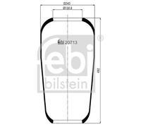 febi bilstein 20713 Air Spring without piston, pack of one