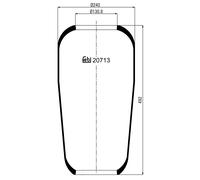 Air Suspension Spring Rear 20713 Febi Bag 1590136 1622116 6797169 Quality New
