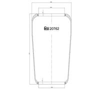 febi bilstein 20762 Air Spring without piston, pack of one