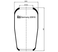 FEBI BILSTEIN 20916 Boot, air suspension