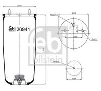 FEBI BILSTEIN 20941 Boot, air suspension