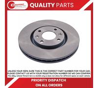 2x Brake Discs Pair Vented fits CITROEN XSARA PICASSO N68 Front 99 to 12 283mm