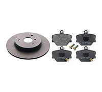 febi bilstein 22345 Brake Disc Set (2 Brake Disc) front, full, No. of Holes 3 & 16485 Brake Pad Set with screws, pack of four