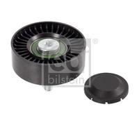 febi bilstein Idler Pulley 22744 for auxiliary belt, water pump & alternator, pack of 1, Black/White
