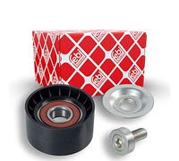 febi bilstein 23327 Idler Pulley for auxiliary belt, with screw, pack of one