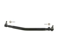 febi bilstein 23983 Drag Link with castle nuts and cotter pins, from steering gear to 1st front axle, pack of one