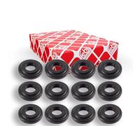 febi bilstein 24322 Rep. set rubber covers for valve covers, 12 pieces, Black