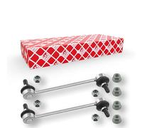 febi bilstein 24863 Stabiliser Link Set with lock nuts, pack of one, silber