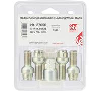 febi bilstein 27056 Wheel Bolt Kit lockable, pack of one [ locking lock nut]