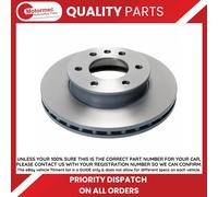 2x Brake Discs Pair Vented fits VW CRAFTER 2E, 2F 2.5D Front 06 to 13 300mm Set