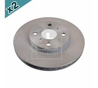 FEBI BILSTEIN 27942 Brake Disc Front Fits Toyota bB MR2 WiLL Cypha WiLL Vi