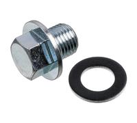 febi bilstein 30264 Oil Drain Plug with seal ring, 1 unit, silver