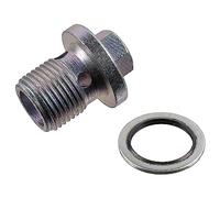 febi bilstein 31119 Oil Drain Plug with seal ring, 1 unit, Silber