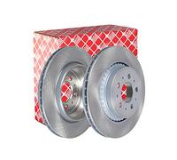 febi bilstein Brake Disc Set 32249 - Rear, Internally Ventilated, 5 Holes, 2 pcs