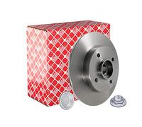 febi bilstein 32782 Brake Disc with bearing and ABS pulse ring (1 Brake Disc) rear, full, No. of Holes 4