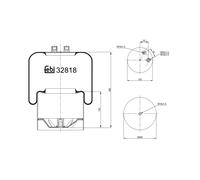 FEBI BILSTEIN 32818 Air Suspension Bellow Left Rear Right Fits Mercedes