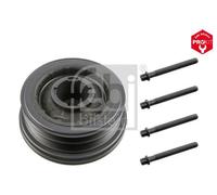 FEBI BILSTEIN Crankshaft Pulley 33602 170, 192 4PK + 6PK 8 with bolts/screws BMTS Turbo NEW BMW: 5 Saloon, 5 Touring, 6 Coupe