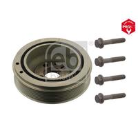 febi bilstein 33814 Pulley decoupled, for crankshaft with screws, pack of one