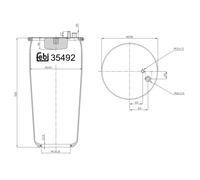FEBI BILSTEIN 35492 Air Suspension Bellow Left Rear Right Replacement Fits Man